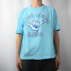 画像2: 80's "HANG LOOSE HAWAII" ハンドサインプリントTシャツ XL (2)