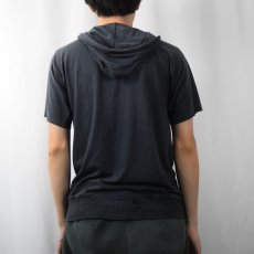 画像3: 90's PONY フード付き ロゴプリントTシャツ GRAY L (3)