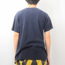 画像3: 90's Champion USA製 "WHEATON" プリントTシャツ NAVY L (3)