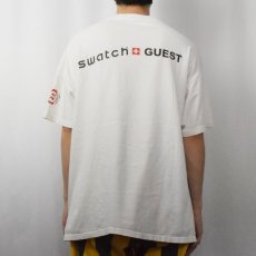 画像4: 90's swatch 時計ブランド プリントTシャツ XL (4)