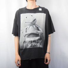 画像2: 90's Kermit "Kermit Clein" パロディTシャツ BLACK L (2)