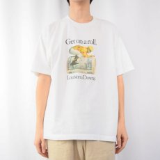 画像2: 90's USA製 "Get in a roll Loisiana Downs" 競馬場 ジョークTシャツ XL  (2)