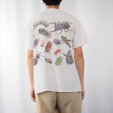 画像4: 90's Wild Cotton Jay Jausheski "Insect" 昆虫プリントTシャツ M (4)