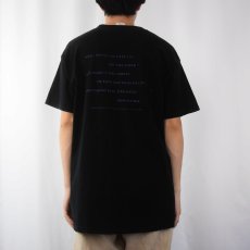 画像3: 90's PLANET NEWS by Allen Ginsberg 詩人追悼プリントTシャツ BLACK L (3)