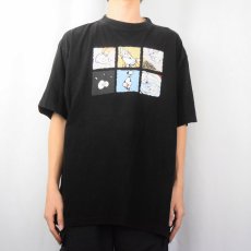 画像2: MOTION シュールイラスト エロTシャツ BLACK XL (2)