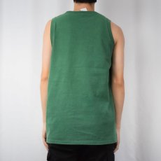 画像3: 90's GAP USA製 無地タンクトップ GREEN M (3)