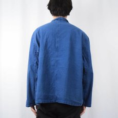 画像3: FRENCH WORK L'AntiCher インディゴコットン カンフーシャツ SIZE62 (3)