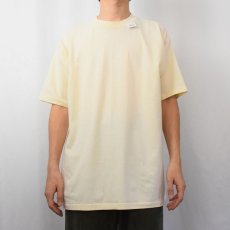 画像2: 80〜90's Hanes USA製 無地Tシャツ IVORY XL  (2)