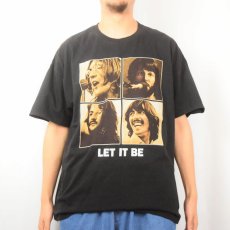 画像3: 2000's THE BEATLES "LET IT BE" ロックバンドプリントTシャツ BLACK 2XL (3)