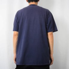 画像3: 90's L.L.Bean×RUSSELL ATHLETIC USA製  無地ポケットTシャツ NAVY L (3)