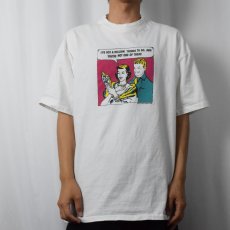 画像2: 90's DON'T PANIC ! USA製 "I'VE GOT A MILLION THINGS TO DO. AND, YOU'RE NOT ONE OF THEM!" プリントTシャツ XL (2)