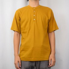 画像2: 70's TOWNCRAFT ヘンリーネックTシャツ XL (2)