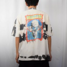 画像3: 80's JIMMY'S "TRASH True Riders Against Skate Harassment" スカルプリント タイダイTシャツ  (3)