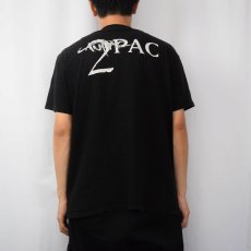 画像4: 2000's 2PAC ヒップホッププリントTシャツ BLACK L (4)