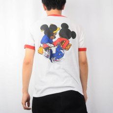 画像4: 80's "MICKEY MOUSE & MINNIE MOUSE" 黒人ミッキー キャラクターパロディリンガーTシャツ  (4)