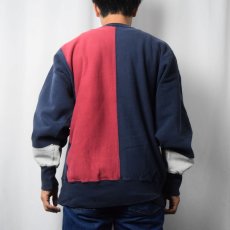 画像4: 90's Champion REVERSE WEAVE USA製 クレイジーパターンスウェット XL (4)