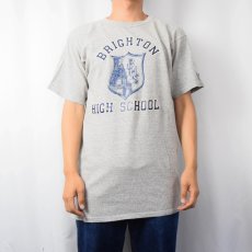 画像2: 80's Champion トリコタグ USA製 88/12 "BRIGHTON HIGH SCHOOL" プリントTシャツ L (2)