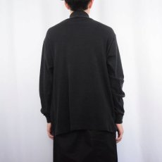 画像3: 90's duofold USA製 無地タートルネックロンT BLACK L (3)