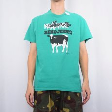 画像2: 80's BEN&JERRY'S USA製 "Woody Jackson" 企業プリントTシャツ L (2)