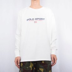 画像2: 90's POLO SPORT Ralph Lauren ロゴプリントロンT L (2)