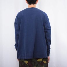 画像3: adidas ロゴプリントロンT NAVY XL (3)