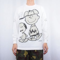 画像2: SNOOPY & Charlie Brown キャラクタープリントロンT (2)