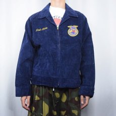 画像3: FFA "TEXAS CHAVEZ" ファーマーズコーデュロイジャケット NAVY SIZE42 (3)