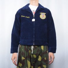 画像3: FFA "TEXAS CHAVEZ" ファーマーズコーデュロイジャケット NAVY SIZE34 (3)