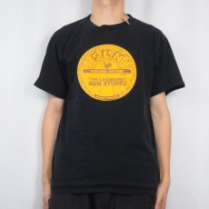 画像2: SUN RECORDS レコードレーベル プリントTシャツ BLACK L (2)