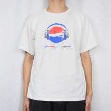 画像3: PEPSI STUFF "amazon mp3" 飲料メーカープリントTシャツ L (3)