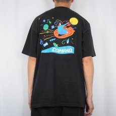 画像4: 90's COMPAQ "Journey Ahead" コンピューター企業プリントTシャツ BLACK XL (4)