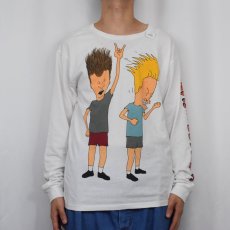 画像2: BEAVIS AND BUTT-HEAD キャラクタープリントロンT  (2)