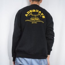 画像4: 80's USA製 "ADEQUATE" プリントスウェット BLACK XL (4)