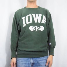 画像2: 90's Champion REVERSE WEAVE "IOWA" プリントスウェット M (2)