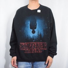 画像2: STRANGER THINGS SFドラマ プリントスウェット BLACK XL (2)