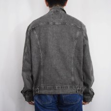 画像3: 2000's Levi's ブラックデニムジャケット L (3)