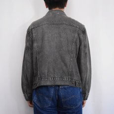 画像3: 2000's Levi's ブラックデニムジャケット L (3)