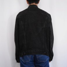 画像3: 2000's Levi's ブラックデニムジャケット L (3)