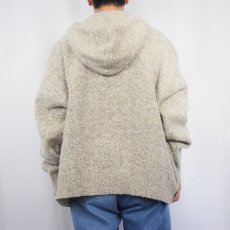 画像4: 90's Winona knit USA製 ウールニットパーカー XL (4)