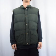 画像2: 80's Woolrich USA製 ダウンベスト GREEN  (2)