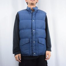 画像2: 80's Woolrich USA製 ナイロンダウンベスト NAVY L (2)