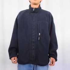 画像2: 90's〜 Patagonia USA製 シンチラ フリースジップジャケット NAVY XL (2)