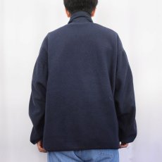 画像3: 90's〜 Patagonia USA製 シンチラ フリースジップジャケット NAVY XL (3)