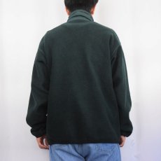 画像3: 90's Patagonia USA製 シンチラ フリースジップジャケット GREEN L (3)