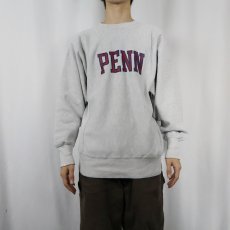 画像2: 90's Champion REVERSE WEAVE USA製 "PENN" プリントスウェット XL (2)