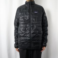 画像2: 2019AW Patagonia 刺繍付き マイクロパフジャケット BLACK XL (2)