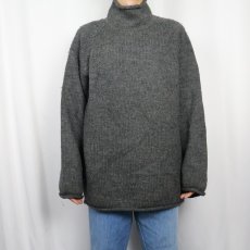 画像2: J.CREW タートルネック ウールニットセーター L (2)