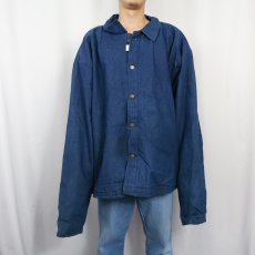 画像3: 80〜90's Robinson Textiles ブランケット付き デニムジャケット 6XL (3)