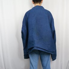 画像4: 80〜90's Robinson Textiles ブランケット付き デニムジャケット 6XL (4)