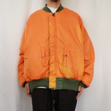 画像5: 民間品 ALPHA INDUSTRIES,INC. MA-1 フライトジャケット 3XL (5)